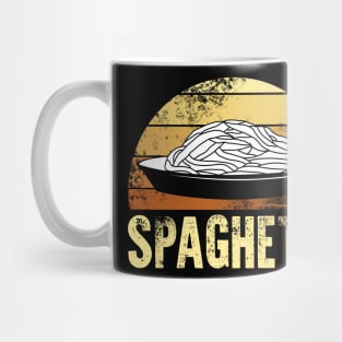 Spaghetti Retro Plate Mug